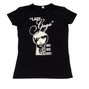 Lace Gaga Boys Boys Boys 2009 Concert Graphic Tee Small